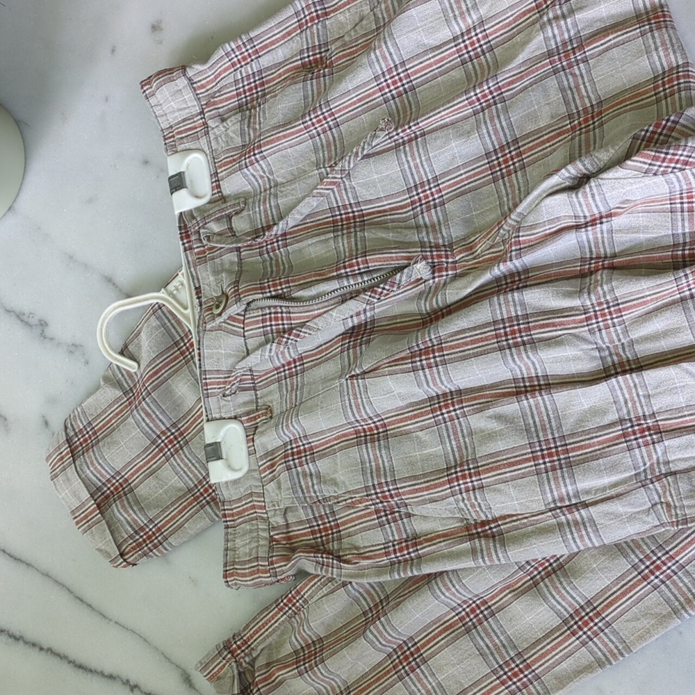 Zara patterned linen pants, size 30